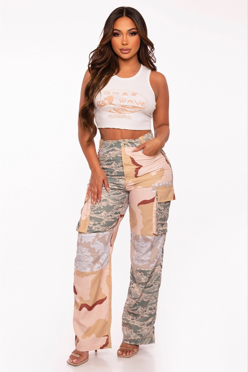 Gigi | Camo Cargo Pants