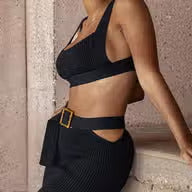 Bria | Knit Skirt Set