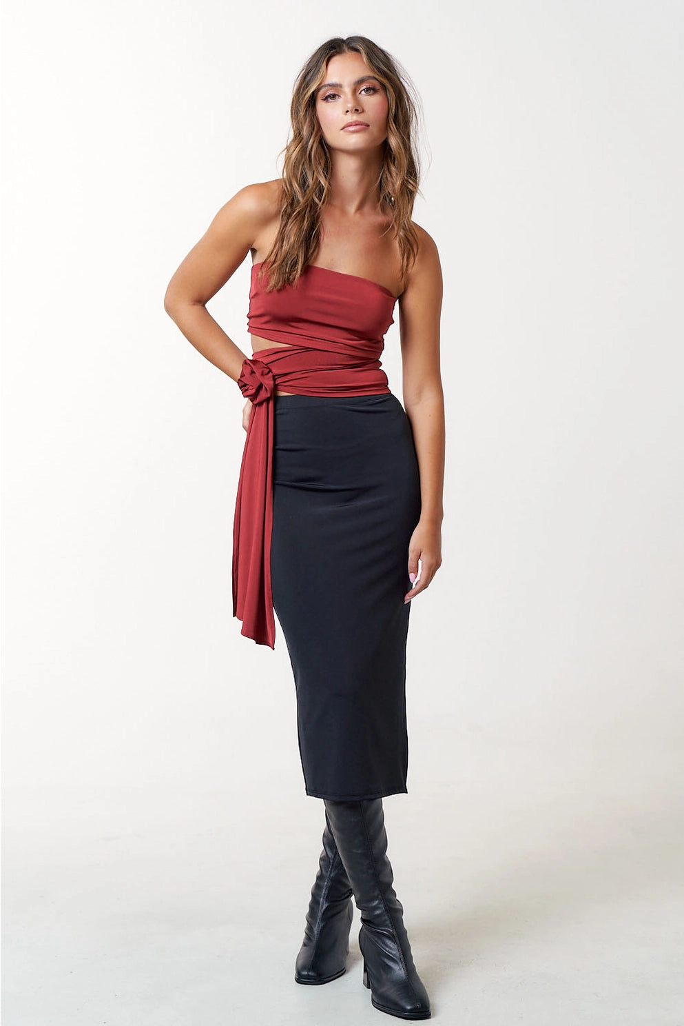 Rubi | Rosette Tube Top